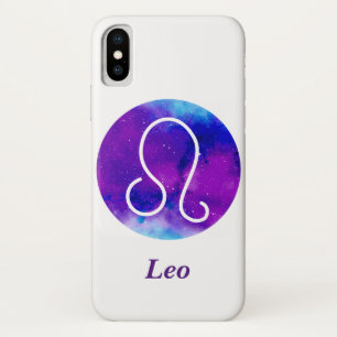 Case-Mate iPhone Case SIGNE Zodiaque tendance Leo Nebula violette
