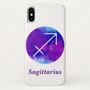 Case-Mate iPhone Case SIGNE Zodiaque tendance Sagittarius Nebula violett