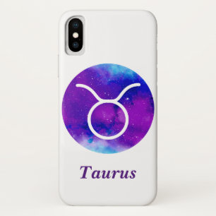 Case-Mate iPhone Case SIGNE Zodiaque tendance Taurus Nebula violette