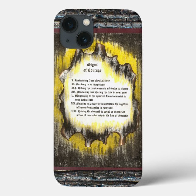 Coques Case-Mate iPhone Signes de courage (Verso)