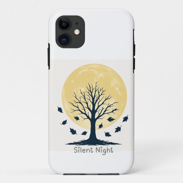 Coques Case-Mate iPhone Silent Night Moon Tree Phone Case (Dos)