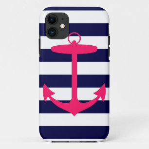 Coque Case-Mate Pour iPhone Silhouette Ancre rose