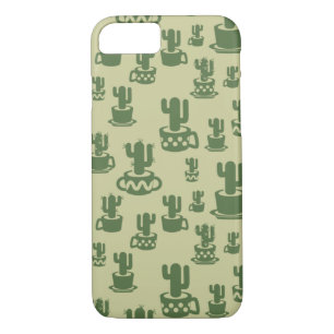 Case-Mate iPhone Case Silhouette de cactus succulent en tasses et pots