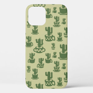 Case-Mate iPhone Case Silhouette de cactus succulent en tasses et pots