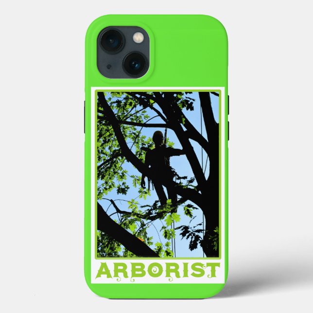 Coques Case-Mate iPhone Silhouette de grimpeur d'arbre : Arboriste (Verso)