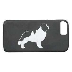 Coques Pour iPhone Silhouette de Landseer Terre-Neuve