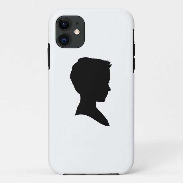 Coques Case-Mate iPhone Silhouette de Little Boy (Dos)