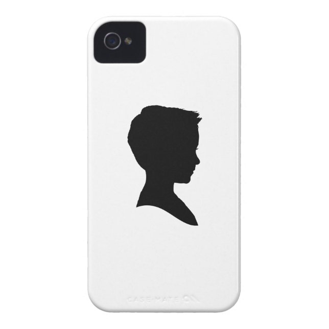 Coques Case-Mate iPhone Silhouette de Little Boy (Dos)