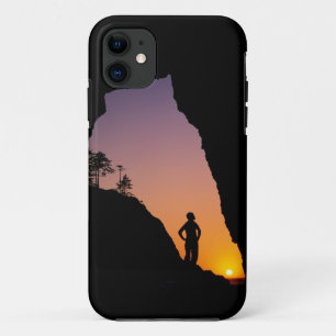 Coque Case-Mate Pour iPhone Silhouette de randonneur, Point of the Arches,