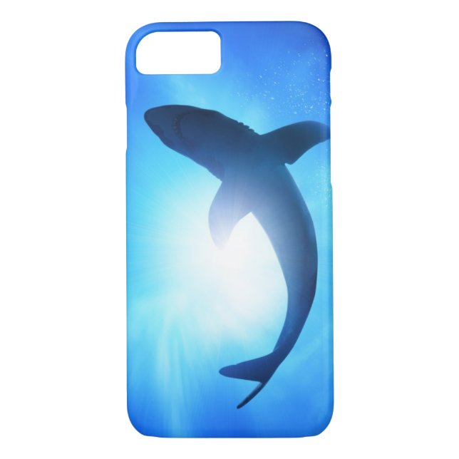 Coques Case-Mate iPhone Silhouette de requin d'océan profond (Dos)