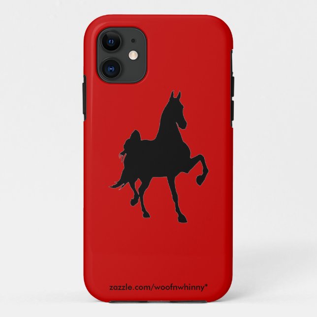 Coques Case-Mate iPhone Silhouette de Saddlebred (Dos)
