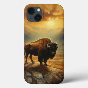 Case-Mate iPhone Case Silhouette du coucher de soleil de bison de buffle