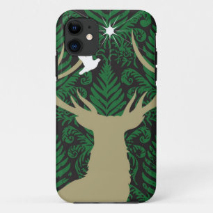 Etui iPhone Case-Mate Silhouette d'un cerf commun, d'une colombe et