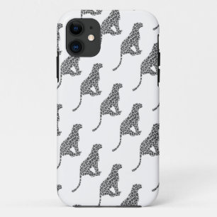 Case-Mate iPhone Case Silhouette gris léopard et gris clair