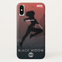 Silhouette héroïque de Black Widow