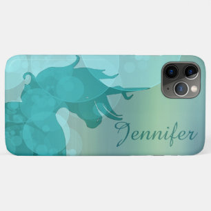 Case-Mate iPhone Case Silhouette L (turquoise avec bulles turquoises)