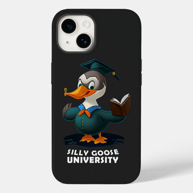 Coques Case-Mate iPhone Silly Goose University Student Funny (Verso)