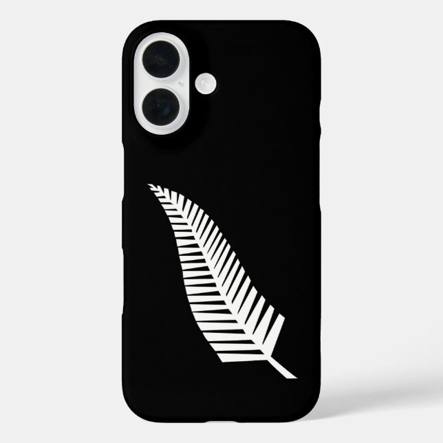 Coques Case-Mate iPhone Silver fern flag (NZ) (Verso)