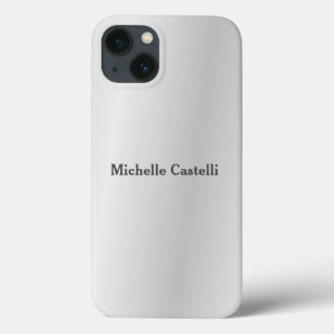 Case-Mate iPhone Case Silver Grey Professional Unique Ajouter son propre