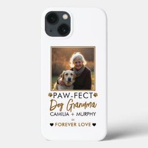 Case-Mate iPhone Case Simple Brown & noir Texte Chien Grandma Photo