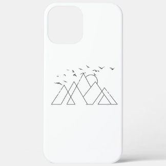 Case-Mate iPhone Case Simple Geometric Mountains With Birds Nature Ar