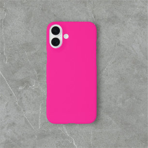 Coques iPhone 16 Plus Simple minimaliste rose vif