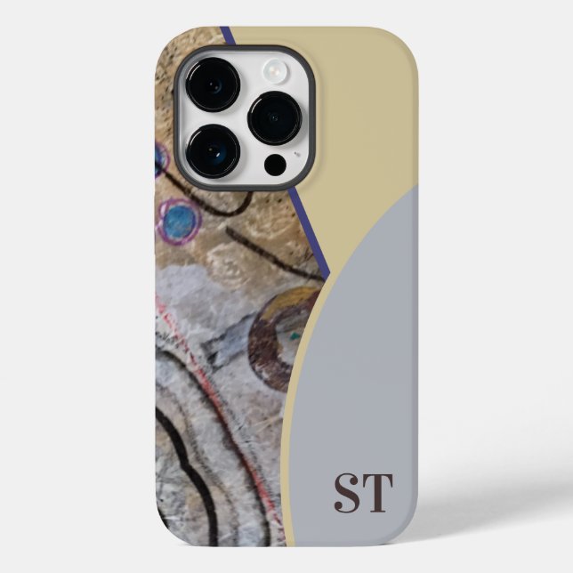 Coques Case-Mate iPhone Simple moderne avec accents Abstraits QR Code (Verso)