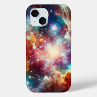 Coque Pour iPhone 15 Simple moderne : Galaxy Space Rock Cool