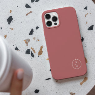 Coque Pour Pour iPhone 14 Pro Max Simple Monogramme Moderne Nom