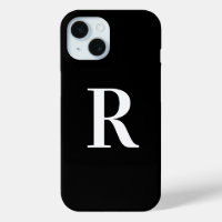 Simple Monogramme noir et blanc