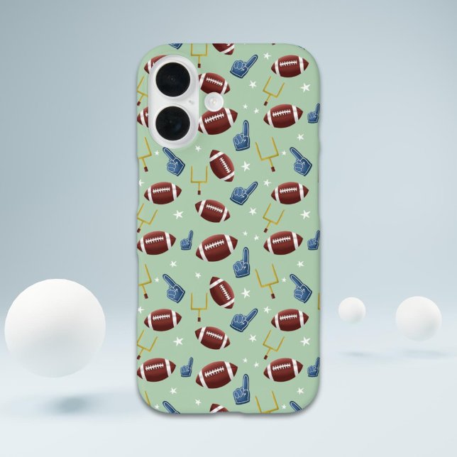 Coques Case-Mate iPhone Simple Motif américain de football (Créateur téléchargé)