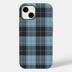 Coque Pour iPhone 14 Simple motif tartan en bleu clair