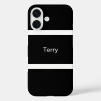Simple Personnalisé Noir Et Blanc