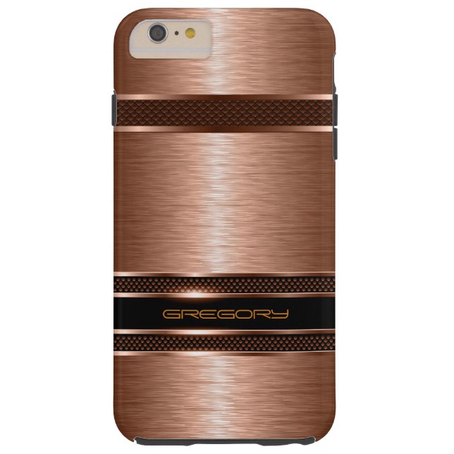 Coques Case-Mate iPhone Simples tonalités Brown en cuivre Revêtement métal (Dos)