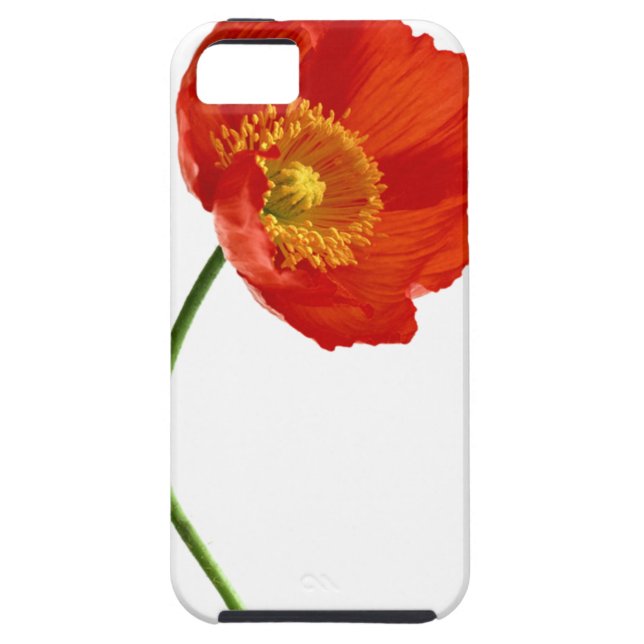 Coques Case-Mate iPhone Simplicité rouge de pavot (Dos)