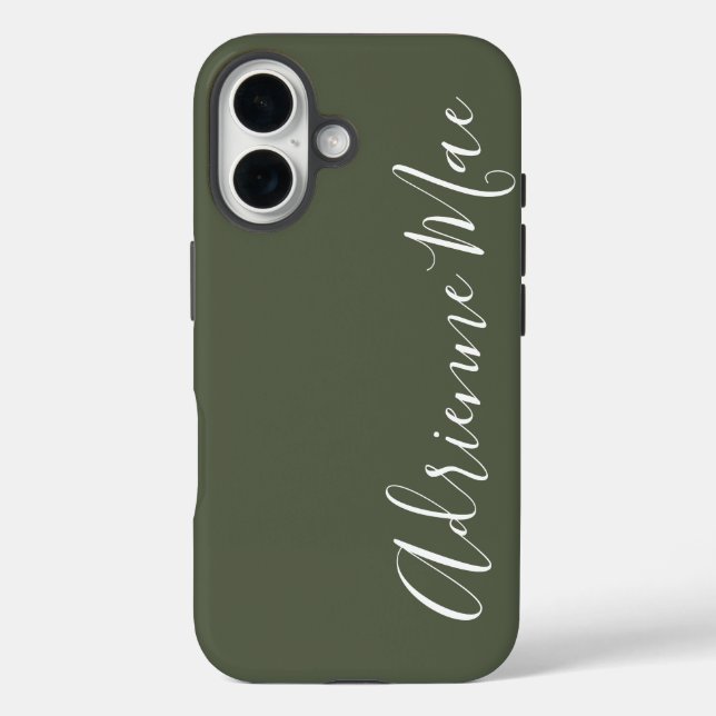 Coques Case-Mate iPhone Simply Personalized Camo Green Case-Mate (Verso)