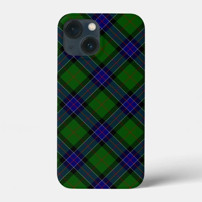 Coques Case-Mate iPhone Sinclair tartan bleu vert plaid (Verso)