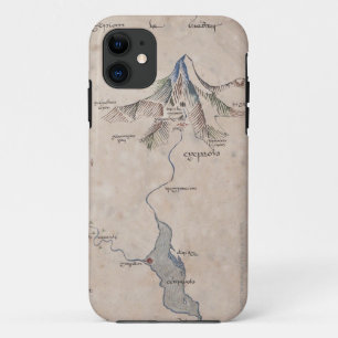 Etui iPhone Case-Mate Sindarin Map of The Lonely Mountain