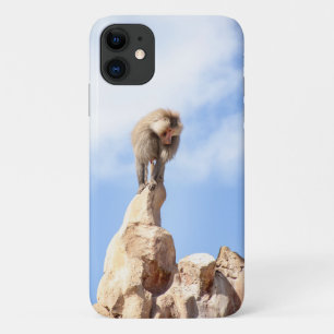 Case-Mate iPhone Case Singe babouin au sommet d'une montagne