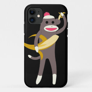 Coque Case-Mate Pour iPhone Singe de chaussette avec des épées de banane