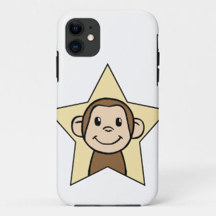 Coque Case-Mate Pour iPhone Singe de dessin animé mignon avec un sourire en ét
