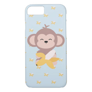 Coque iPhone 8/7 Singe mignon de Kawaii avec le cas de l'iPhone 7