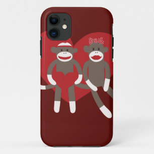 Case-Mate iPhone Case Singes de chaussette en cadeaux de Saint-Valentin