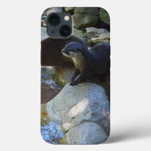 Case-Mate iPhone Case **"Sips by the Stream : Otters Drinking from River