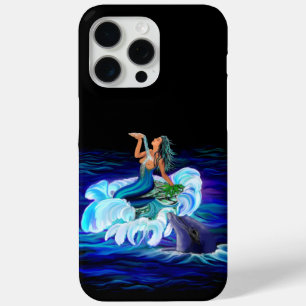 Coque iPhone 15 Pro Max Sirène avec dauphin