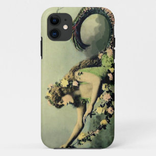 Coque iPhone 11 Sirène et roses