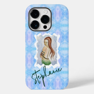 Coque Pour iPhone 14 Pro Sirène Fantastique Bohème Personnalisée Aquarelle