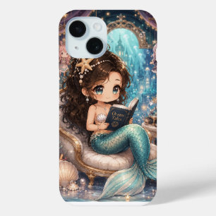 Coque Pour iPhone 15 Sirène lisant des sous-vêtements