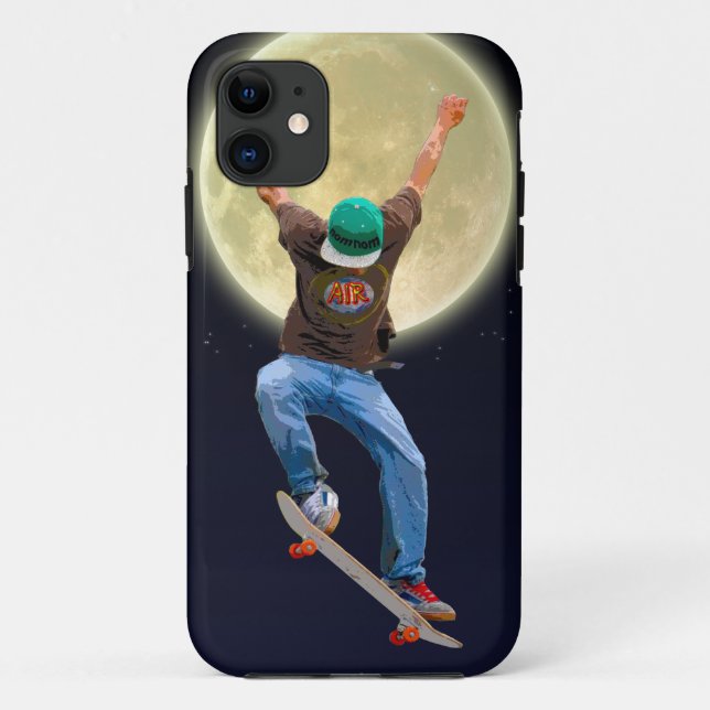 Coques Case-Mate iPhone Skateboard & Pleine lune Action Sports Art (Dos)
