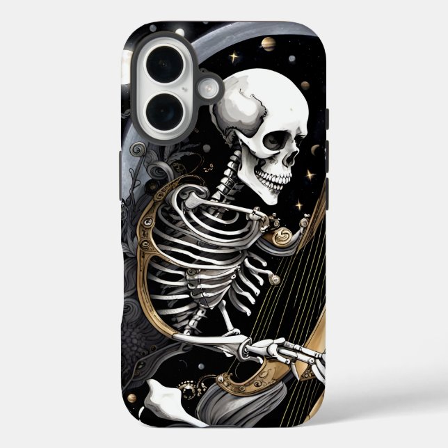 Coques Case-Mate iPhone Skeleton and Harp I (Verso)
